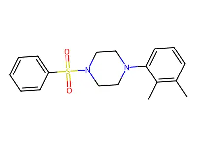 1-(Benzenesulfonyl)-4-(2,3-dimethylphenyl)piperazine structure