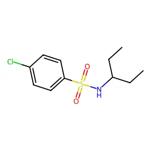 4-chloro-N-(pentan-3-yl)benzenesulfonamide structure