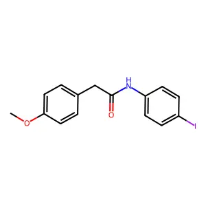 N-(4-iodophenyl)-2-(4-methoxyphenyl)acetamide structure