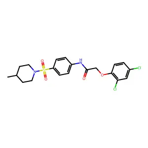 2-(2,4-dichlorophenoxy)-N-{4-[(4-methylpiperidin-1-yl)sulfonyl]phenyl}acetamide structure