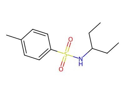 4-methyl-N-pentan-3-ylbenzenesulfonamide structure