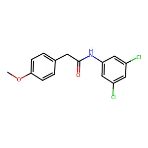 N-(3,5-dichlorophenyl)-2-(4-methoxyphenyl)acetamide structure
