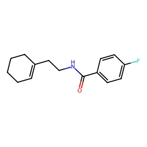 N-[2-(1-环己烯-1-基)乙基]-4-氟苯甲酰胺 structure