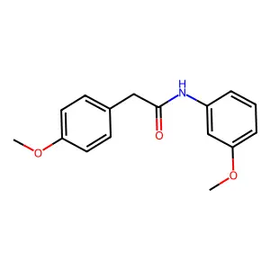 N-(3-methoxyphenyl)-2-(4-methoxyphenyl)acetamide structure