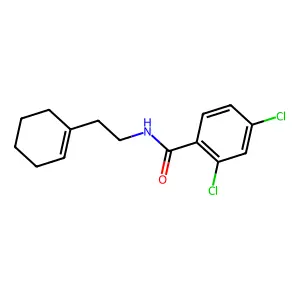 2,4-dichloro-N-[2-(cyclohexen-1-yl)ethyl]benzamide structure