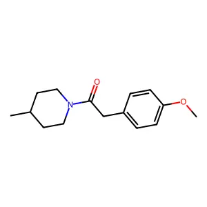 1-[(4-Methoxyphenyl)acetyl]-4-methylpiperidine structure