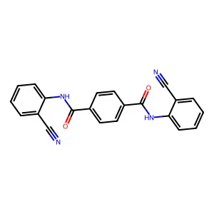 N,N'-bis(2-cyanophenyl)terephthalamide structure