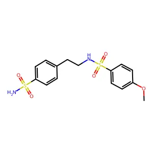 4-[2-[(4-Methoxyphenyl)sulfonylamino]ethyl]benzenesulfonamide structure