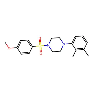 1-(2,3-Dimethylphenyl)-4-[(4-methoxyphenyl)sulfonyl]piperazine structure