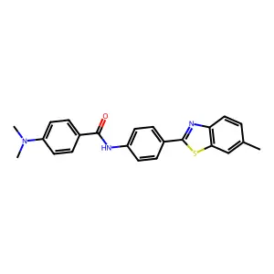 4-(dimethylamino)-N-[4-(6-methyl-1,3-benzothiazol-2-yl)phenyl]benzamide structure