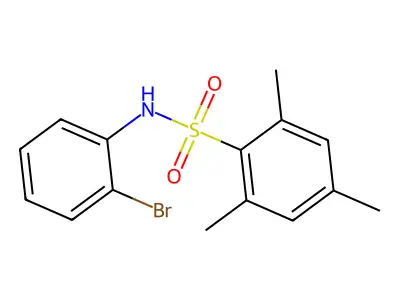 N-(2-bromophenyl)-2,4,6-trimethylbenzenesulfonamide structure