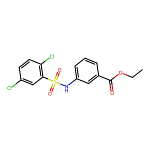 Ethyl 3-{[(2,5-dichlorophenyl)sulfonyl]amino}benzoate structure