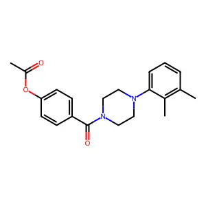 [4-[4-(2,3-Dimethylphenyl)piperazine-1-carbonyl]phenyl] acetate structure