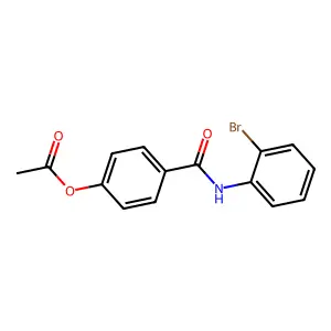 4-[(2-Bromophenyl)carbamoyl]phenyl acetate structure