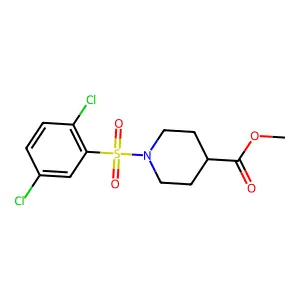 Methyl 1-[(2,5-dichlorophenyl)sulfonyl]piperidine-4-carboxylate structure