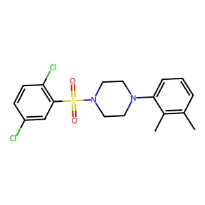 1-(2,5-Dichlorophenyl)sulfonyl-4-(2,3-dimethylphenyl)piperazine structure