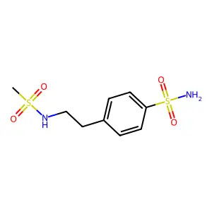 4-(2-Methanesulfonamidoethyl)benzene-1-sulfonamide structure