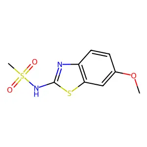 N-(6-methoxy-1,3-benzothiazol-2-yl)methanesulfonamide structure