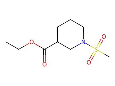 Ethyl 1-(methylsulfonyl)piperidine-3-carboxylate structure