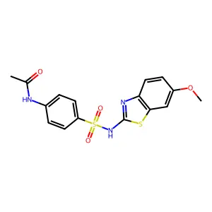 N-[4-(6-Methoxy-benzothiazol-2-ylsulfamoyl)-phenyl]-acetamide structure