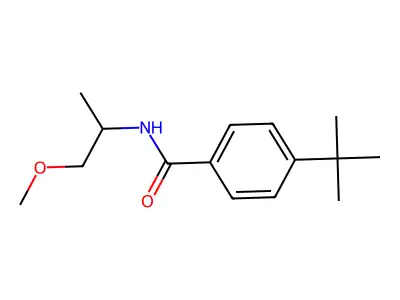 4-tert-butyl-N-(1-methoxypropan-2-yl)benzamide structure