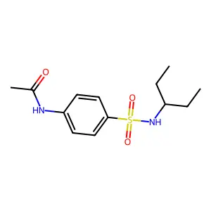 N-[4-(pentan-3-ylsulfamoyl)phenyl]acetamide structure