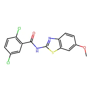 2,5-dichloro-N-(6-methoxy-1,3-benzothiazol-2-yl)benzamide structure