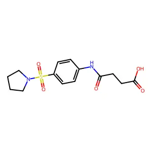4-Oxo-4-[4-(pyrrolidin-1-ylsulfonyl)anilino]butanoic acid structure