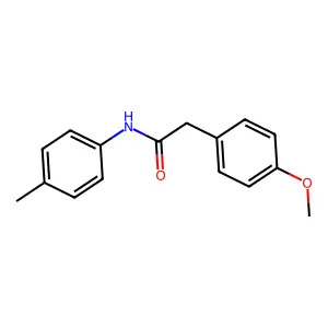 2-(4-methoxyphenyl)-N-(4-methylphenyl)acetamide structure