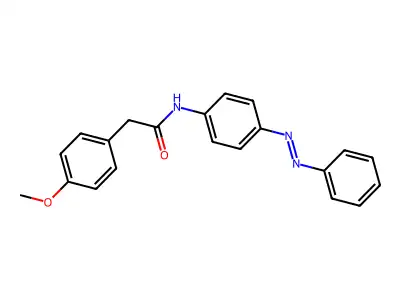 Benzeneacetamide, 4-methoxy-N-[4-(2-phenyldiazenyl)phenyl]- structure