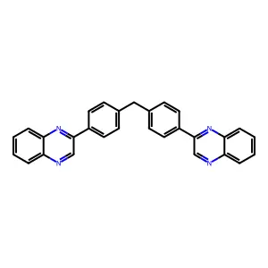 2-(4-[4-(2-Quinoxalinyl)benzyl]phenyl)quinoxaline structure