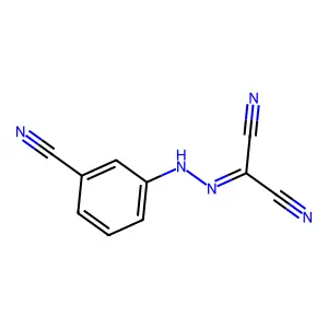 2-[(3-Cyanophenyl)hydrazono]malononitrile structure