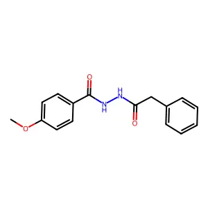 4-methoxy-N'-(phenylacetyl)benzohydrazide structure