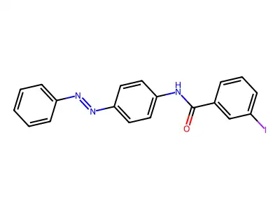 Benzamide, 3-iodo-N-[4-(2-phenyldiazenyl)phenyl]- structure