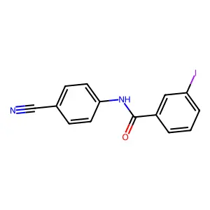 N-(4-cyanophenyl)-3-iodobenzamide structure