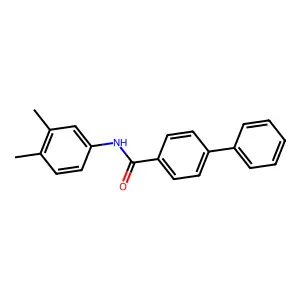 N-(3,4-dimethylphenyl)[1,1'-biphenyl]-4-carboxamide structure