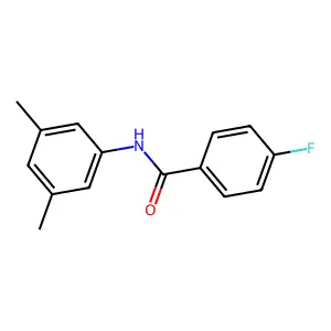 N-(3,5-dimethylphenyl)-4-fluorobenzamide structure