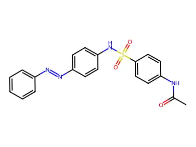 Acetamide, N-[4-[[[4-(2-phenyldiazenyl)phenyl]amino]sulfonyl]phenyl]- structure