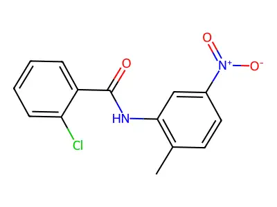 2-chloro-N-(2-methyl-5-nitrophenyl)benzamide structure