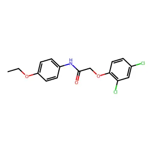 2-(2,4-Dichlorophenoxy)-N-(4-ethoxyphenyl)acetamide structure