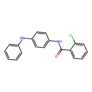 N-(4-anilinophenyl)-2-chlorobenzamide structure