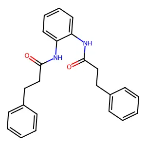 3-phenyl-N-{2-[(3-phenylpropanoyl)amino]phenyl}propanamide structure