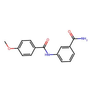 3-[(4-Methoxybenzoyl)amino]benzamide structure