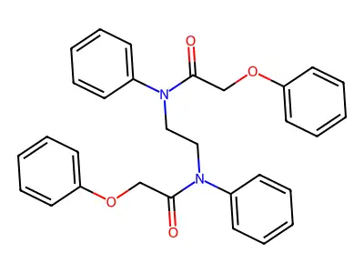N,N'-1,2-ethanediylbis(2-phenoxy-N-phenylacetamide) structure