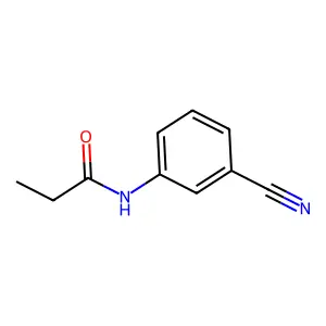 N-(3-cyanophenyl)propanamide structure