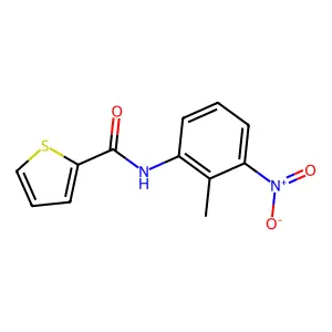 N-(2-methyl-3-nitrophenyl)-2-thiophenecarboxamide structure
