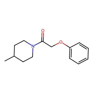 1-(4-Methylpiperidin-1-yl)-2-phenoxyethanone structure
