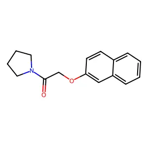 2-(2-Naphthalenyloxy)-1-(1-pyrrolidinyl)ethanone structure