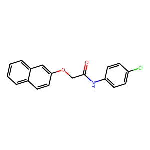 N-(4-chlorophenyl)-2-naphthalen-2-yloxyacetamide structure