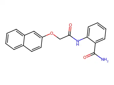 2-{[(2-Naphthyloxy)acetyl]amino}benzamide structure